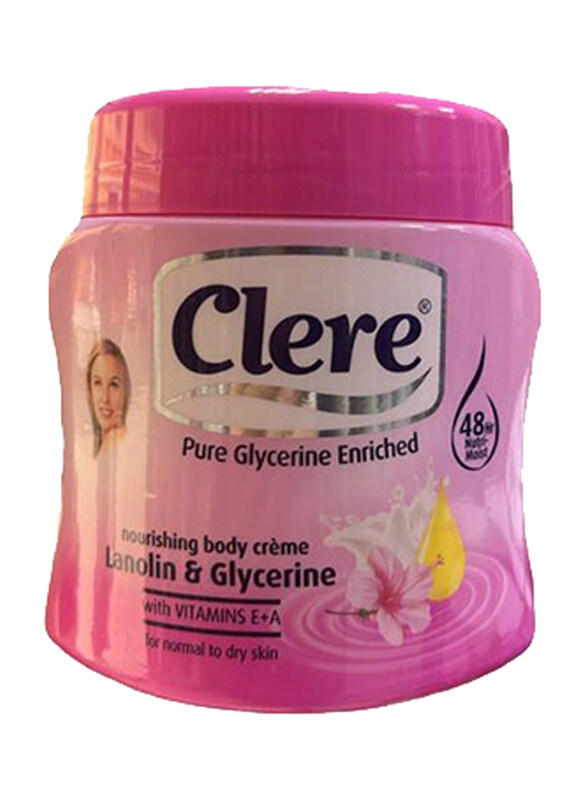 

Clere Nourishing Body Cream Lanolin & Glycerine, 500ml