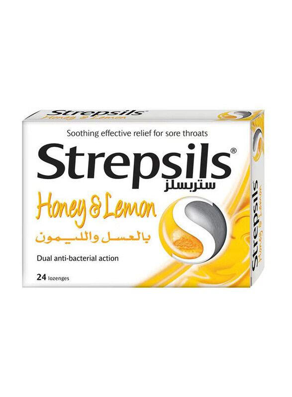 

Strepsils Sore Throat Relief Honey & Lemon Flavour, 24 Lozenges