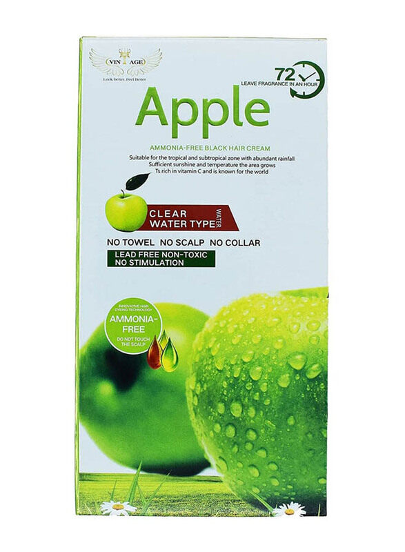 

Vintage Apple Natural Hair Color Cream, 1000ml, Black