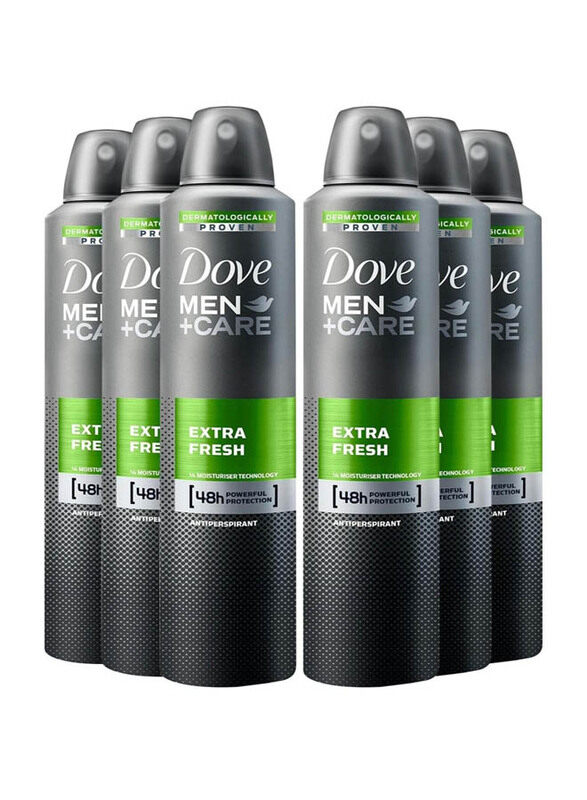 

Dove Men+ Care Extra Fresh Dry Antiperspirant Deodorant Spray, 6 x 250ml