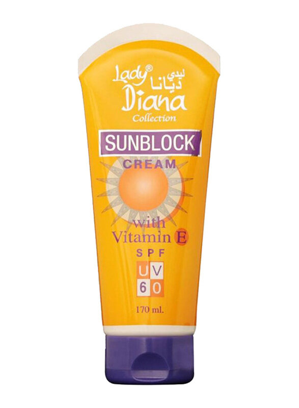 

Lady Diana Sunblock Cream With Vitamin E SPF UV 60, 170ml