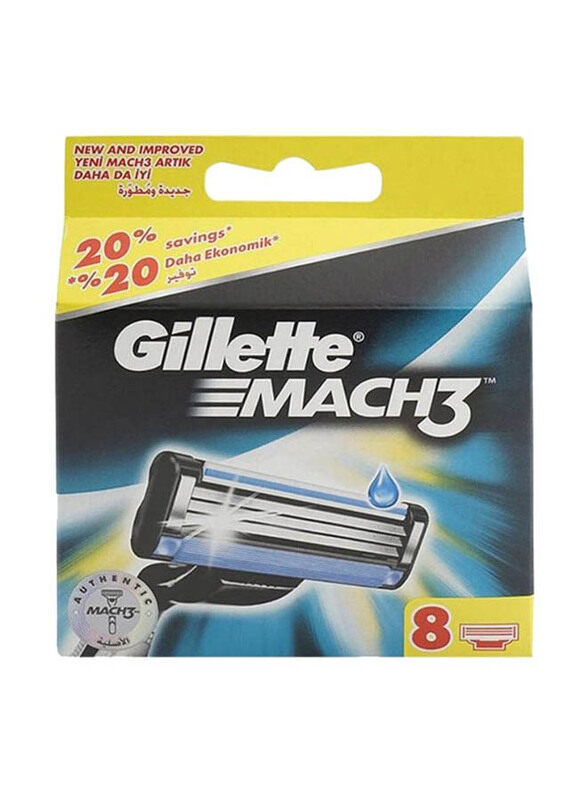 

Gillette Mach 3 Razor Blade Refills Set, 8 Pieces