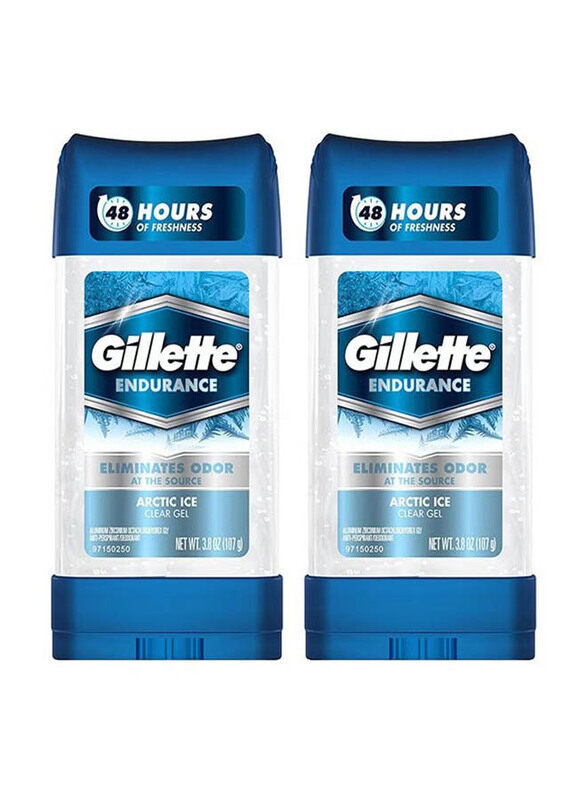 

Gillette Arctic Ice Endurance Clear Gel Deodorant Stick, 107g
