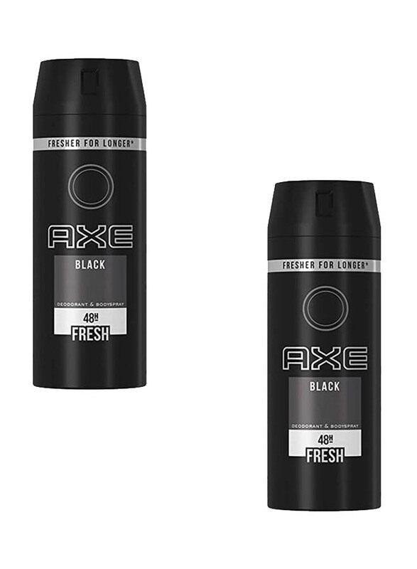 

Axe Black Frozen Pear And Cedarwood Scent Deodorant Body Spray, 2 x 150ml