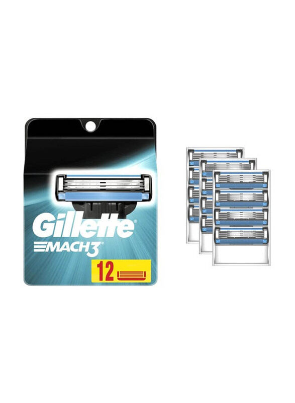 

Gillette Mach3 Razor Blade Set, 12 Pieces
