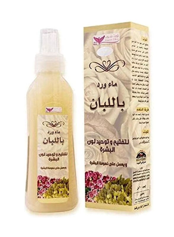 

Kuwait Shop Rose Water with Frankincense for Lightening Skin, 200ml