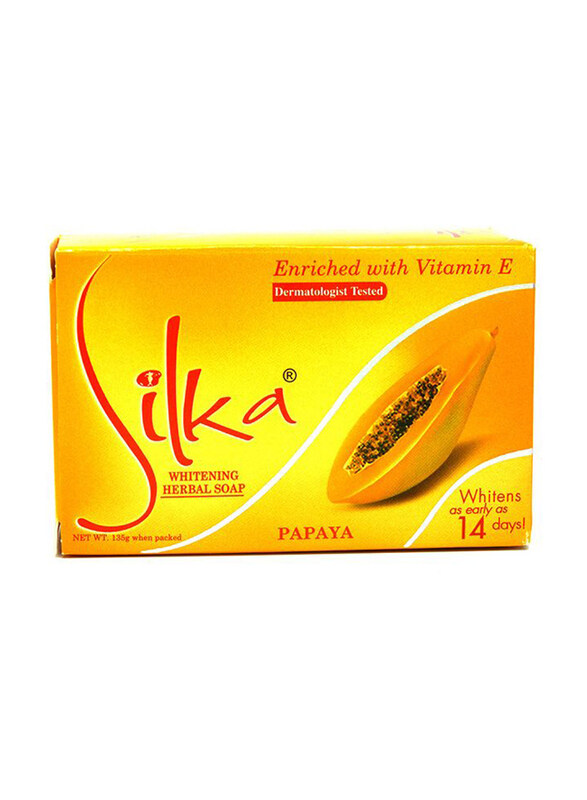 

Silka Whitening Herbal Papaya Soap with Vitamin E Gold, 135gm