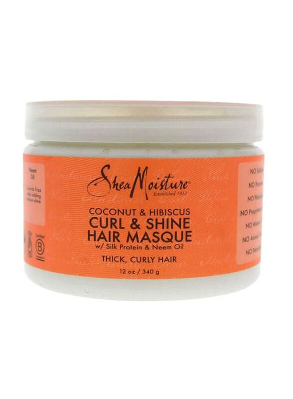 

Shea Moisture Coconut and Hibiscus Hair Masque for Curly Hair, 340g
