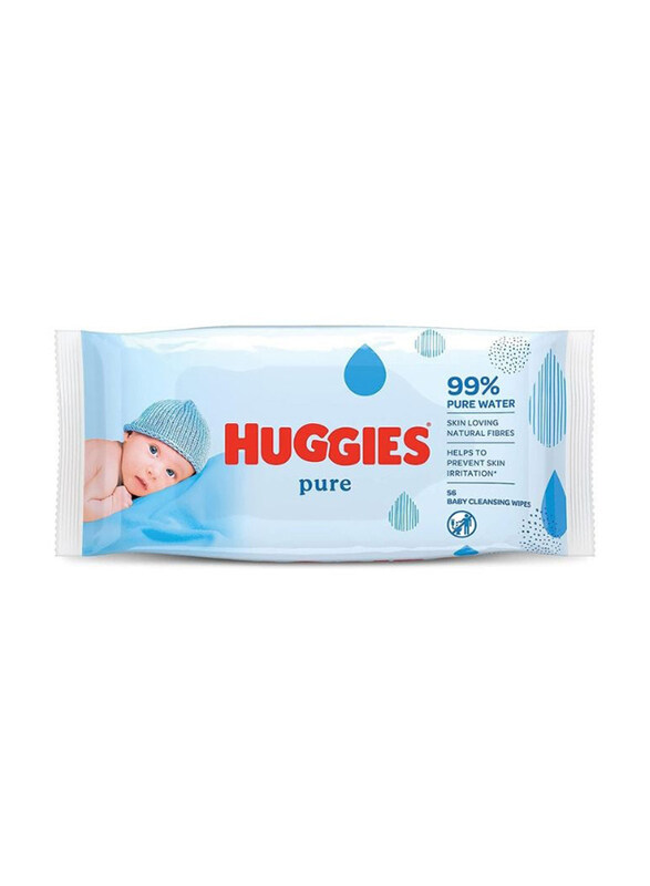 

Huggies 56-Wipes Natural Baby Wipes, Multicolour