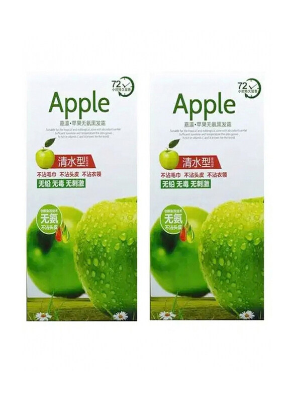 

Apple Blossoms Naturals Ammonia Free Hair Colour Dye, 2 x 1000ml, Black