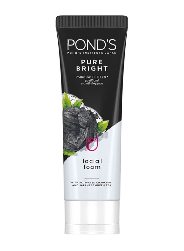

Pond's Pure Bright Facial Foam with Charcoal and Green Tea, 100 gm