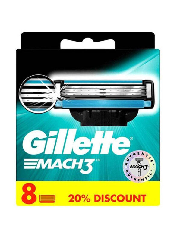 

Gillette Mach3 Razor Blades Set, 8 Pieces