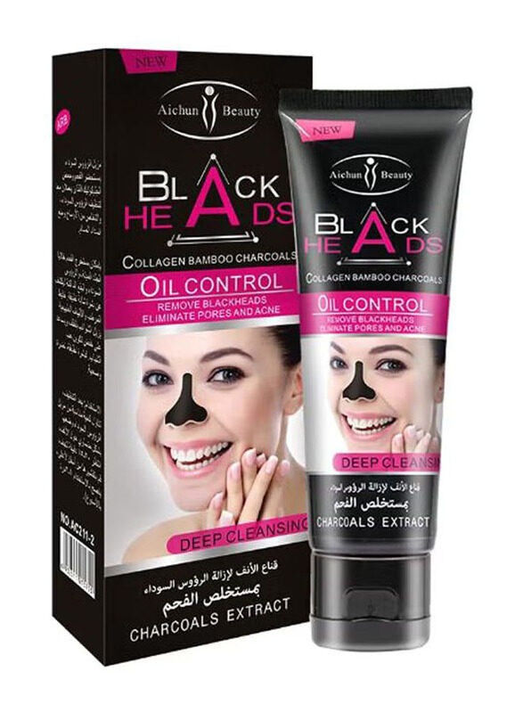 

Aichun Beauty Blackhead Removal Bamboo Charcoal Nose Mask, 50g