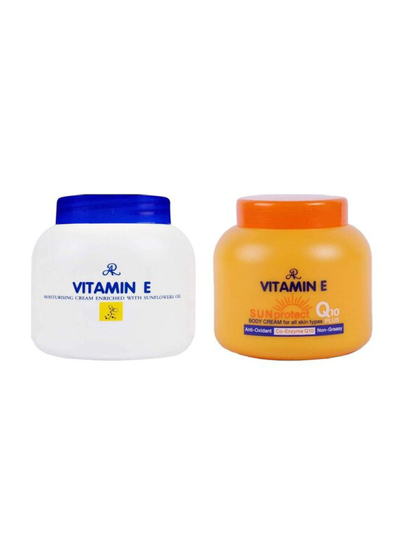 

AR Vitamin E Moisturizing and Sun Protect Q10 Plus Cream Set, 2 x 200g