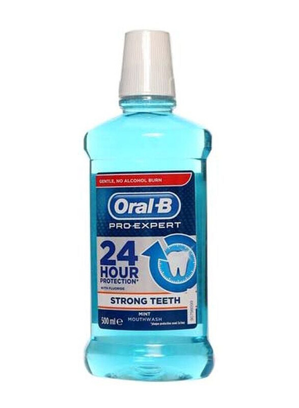 

Oral B Mint Blue Pro-Expert Strong Teeth Mouthwash, 500ml