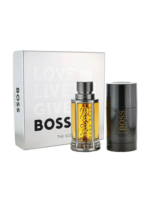 

Hugo Boss 2-Piece Boss The Scent Gift Set for Men, 50ml EDT Perfume, 70g Deo Stick