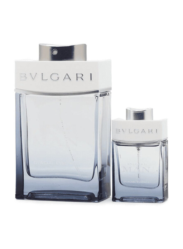 

Bvlgari Man Glacial Essence 2-Piece Gift Set for Men, 100ml EDP Perfume, 15ml EDP Perfume