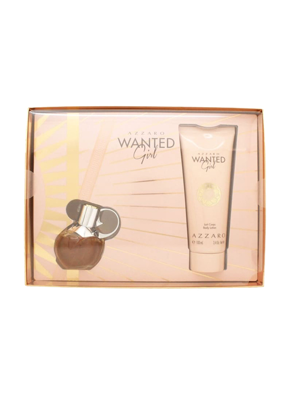 Azzaro Wanted Girl 2-Piece Gift Set for Women, 30ml EDP, 100ml Body Lotion