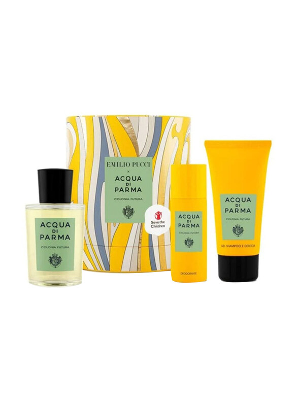 

Acqua Di Parma Colonia Futura 3-Piece Gift Set Unisex, 100ml EDC, 75ml Shower Gel, 50ml Deodorant