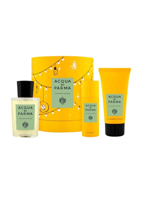 

Acqua Di Parma Colonia Futura 3-Piece Gift Set Unisex, 100ml EDC, 75ml Shower Gel, 50ml Deodorant