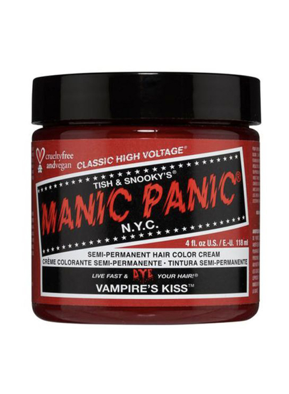 Manic Panic Permanent Hair Colour Cream, 118ml, Vampire's Kiss, Red