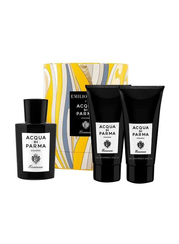 

Acqua Di Parma Colonia Essenza 3-Piece Gift Set for Men, 100ml EDC, 75ml Hair Gel, 75ml Shower Gel