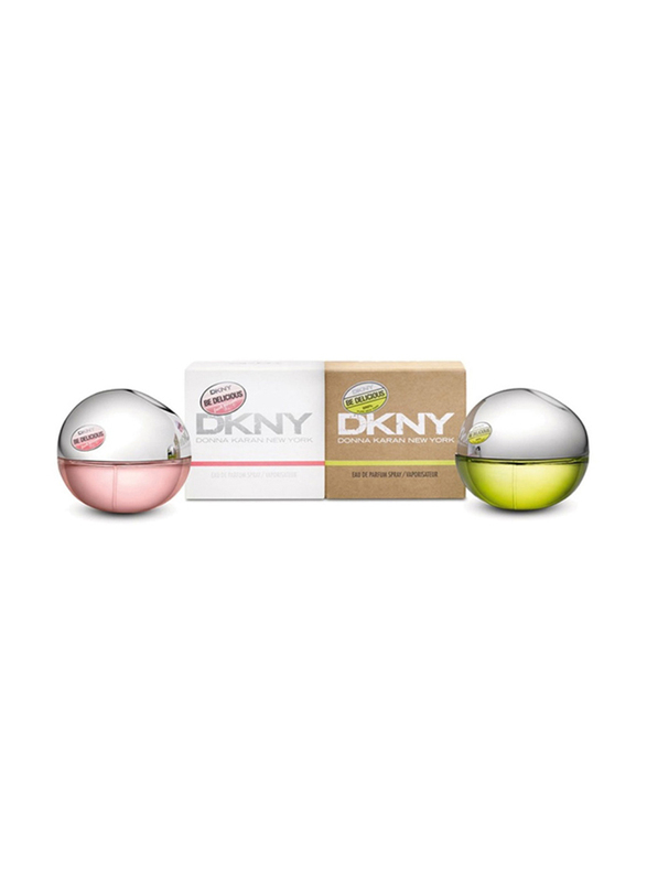 Donna Karan 2-Piece Perfume Gift Set for Women, 30ml Be Delicious EDP, 30ml Be Delicious Fresh Blossom EDP