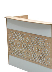 Karnak Premium Quality Office Reception Desk, Beige