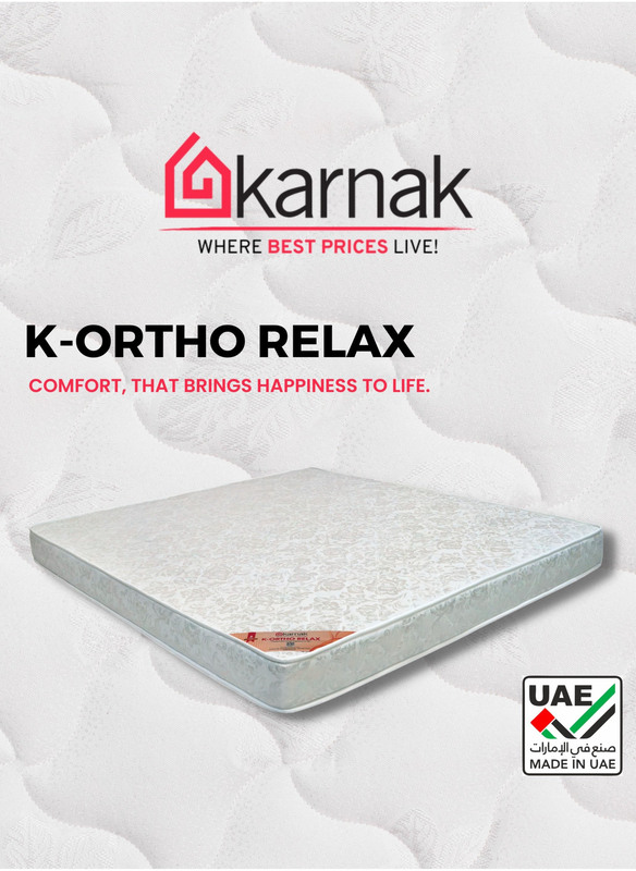 Karnak K-Ortho Relax Medical Mattress, 210 x 220cm + 17cm, King, White