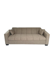 Karnak Modern Design Three Seat Alba Sofa Bed, Brown