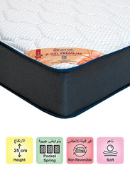 Karnak K-Gel Premium Soft Feel Memory Foam Mattress, UK Single, Multicolour