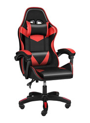 Karnak 360°-Swivel Task Ergonomic High Back Computer Gaming Chair with Lumbar Support, Black/Red