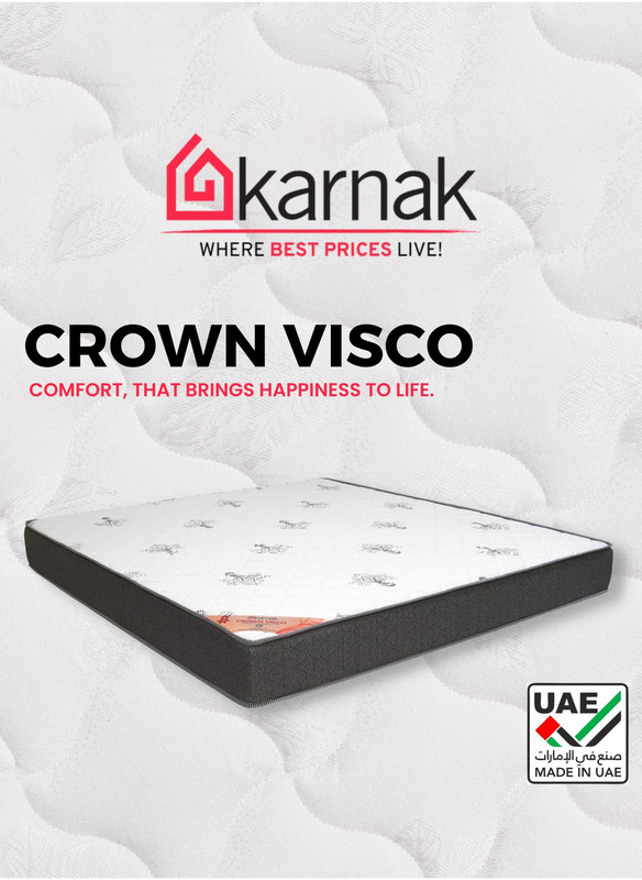 Karnak Crown Visco Soft Feel Memory Foam Mattress, Gulf Emperor, Multicolour