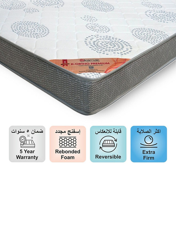 Karnak K-Ortho Premium Extra Firm Feel Medical Mattress, UK Wide Single, Multicolour