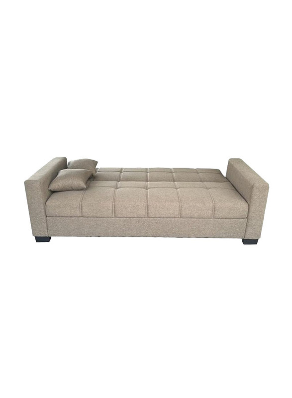 Karnak Modern Design Three Seat Alba Sofa Bed, Brown