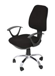 Karnak Ambra Mesh Executive Ergonomic Adjustable Height Office Chair with 360° Swivel & Lumbar Support, Black