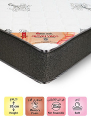 Karnak Crown Visco Memory Foam Mattress, USA Super King, Multicolour