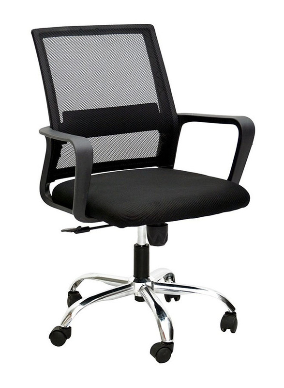 Karnak Executive Ergonomic Adjustable Height Mesh Office Chair with 360° Swivel, Black