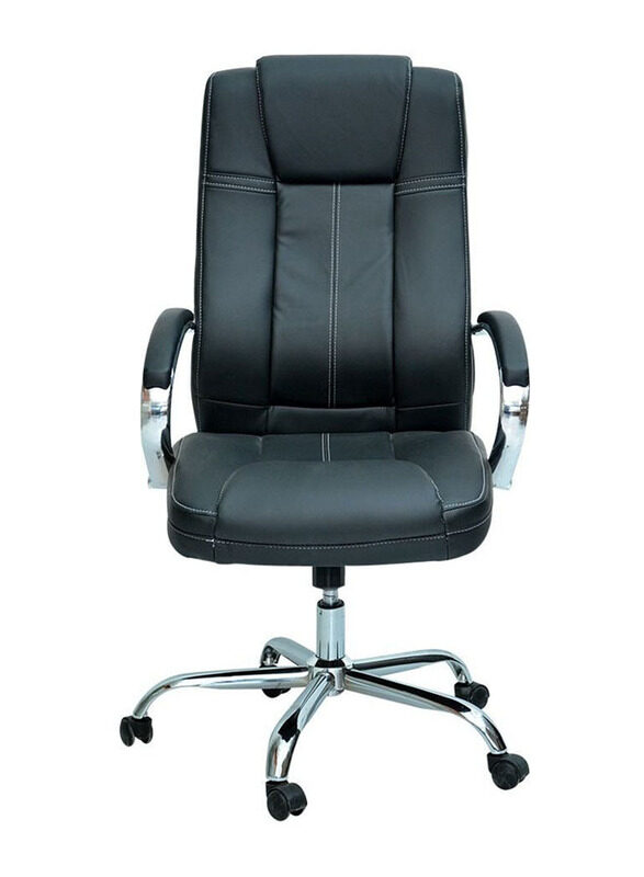 

Karnak Ergonomic Amazing Design Adjustable Height Office Chair with PU & Lumbar Support, Black