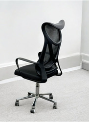 Karnak Ergonomic Executive Wide Seat Office Chair with Large Headrest & Lumbar Support, Black