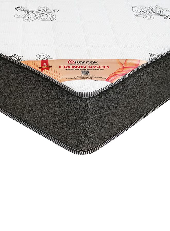 Karnak Crown Visco Memory Foam Mattress, UK Queen, Multicolour