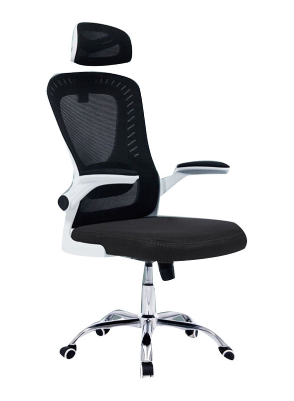 Karnak Ergonomic Mesh Office Desk Chair with Headrest and Lumbar, Multicolour