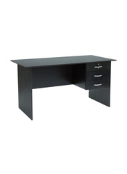 Karnak Wooden Office Desk Table, Black