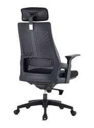 Karnak Office Chair Ergonomic Desk Office Chair with Mesh Design High Back Computer Chair, Black