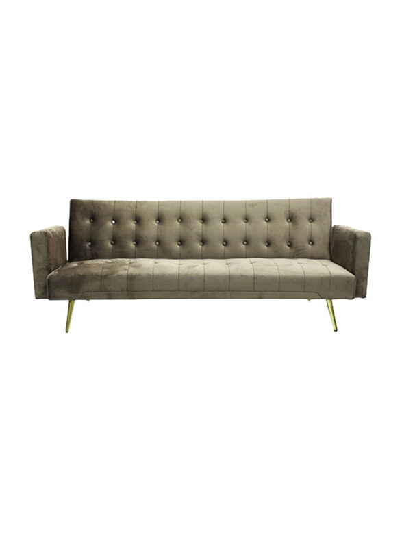 

Karnak Modern Design Sofa Cum Bed Velvet 3-Seater Sofa, Brown
