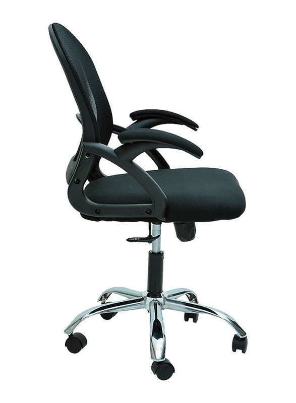 Karnak Executive Ergonomic Adjustable Height Mesh Office Chair with 360° Swivel & Lumbar Support, K-9953, Black