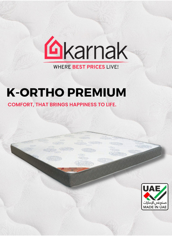 Karnak K-Ortho Premium Extra Firm Feel Medical Mattress, USA Queen, Multicolour