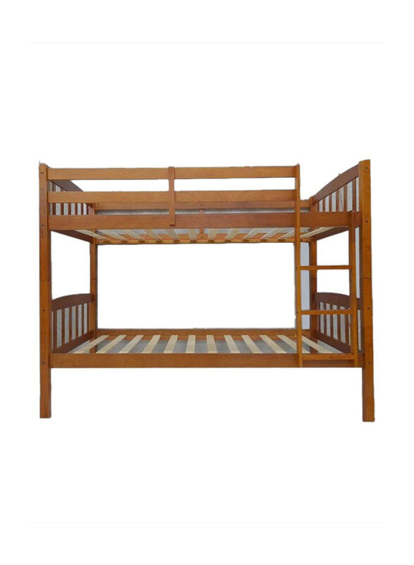 

Karnak Wood Bunk Bed with Medicated Mattress Heavy Duty, Oak