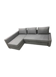 Karnak Diwan Convertible 3 Seater Sofa Cum Bed with Storage Box, Grey