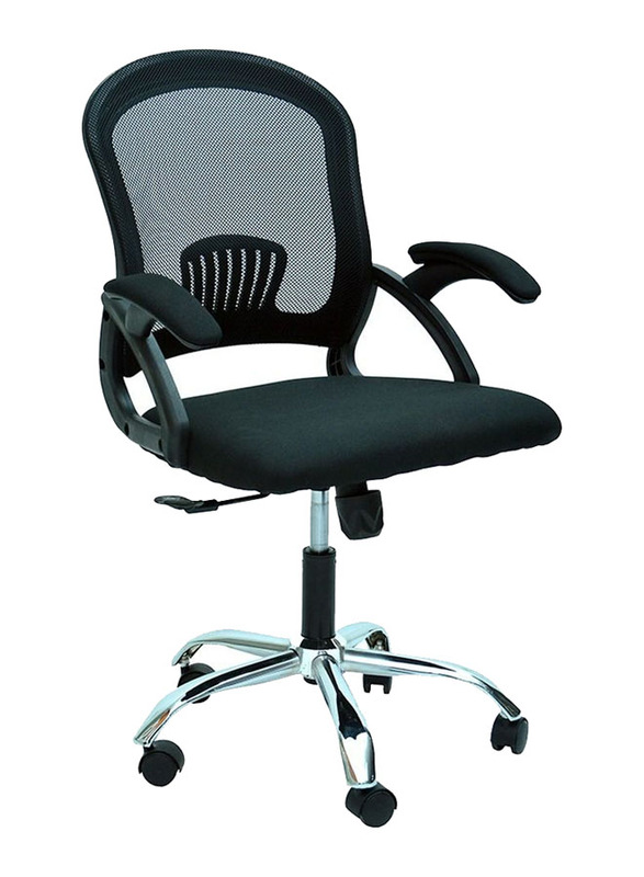 Karnak Executive Ergonomic Adjustable Height Mesh Office Chair with 360° Swivel & Lumbar Support, K-9953, Black